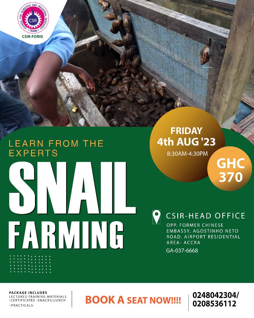 Snail Farming Training in Accra
